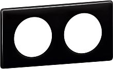 Рамка универсальная Legrand Celiane 2-м. черный глянец картинка